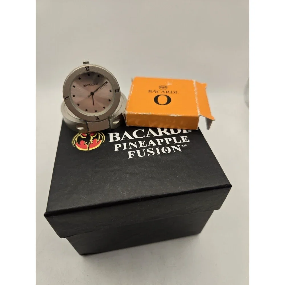 Bacardi Pineapple Fusion Digital Watch NIB + Bonus Barcadi O Mini Clk New Batts!